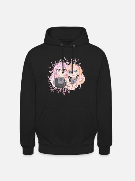 Manga girls - Unisex Hoodie - black