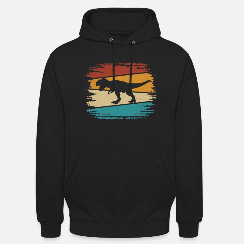 T Rex - Sweat-shirt à capuche unisexe - noir