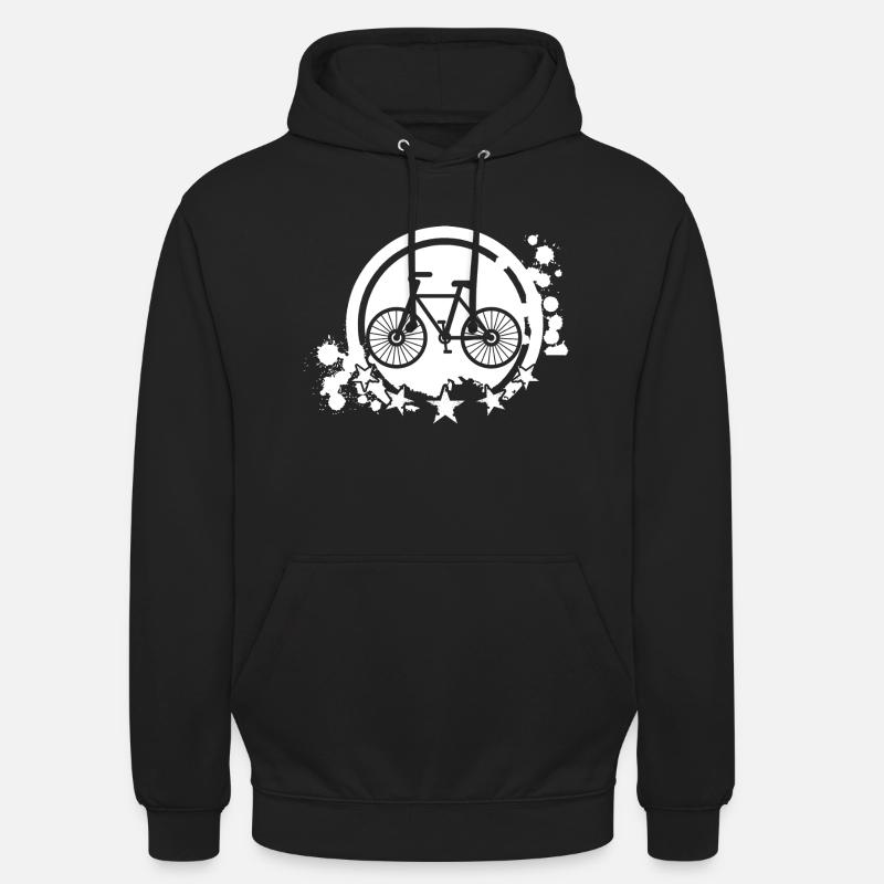 Bicyclette - Sweat-shirt à capuche unisexe - noir