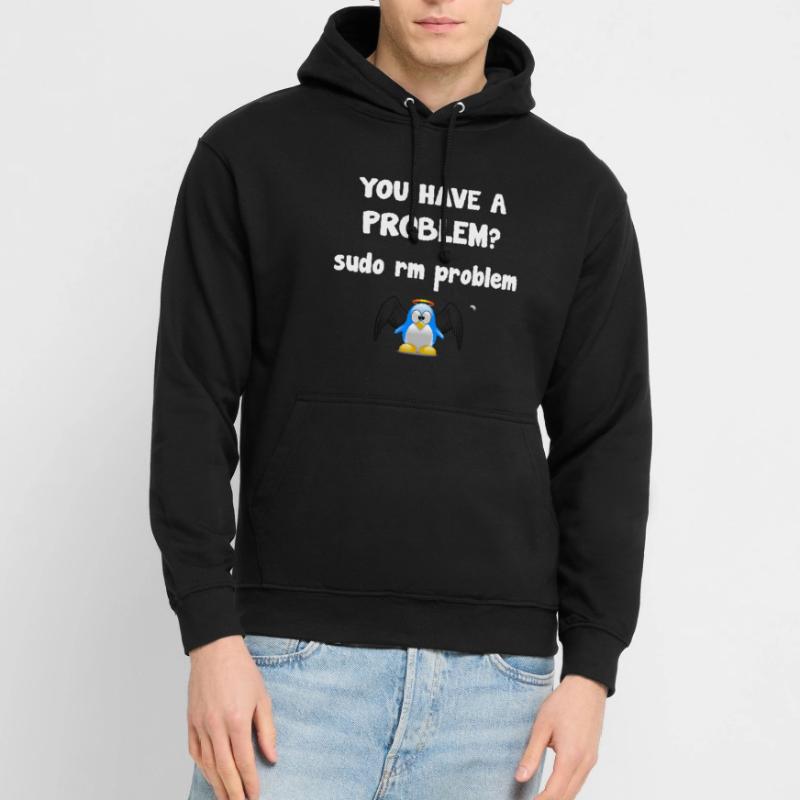 Linux sudo rm problème programmeur proverbe Sweat-shirt à capuche unisexe