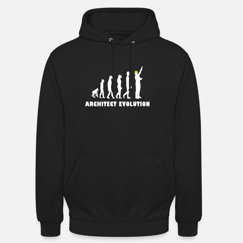 Architecte Evolution - Sweat-shirt à capuche unisexe - noir