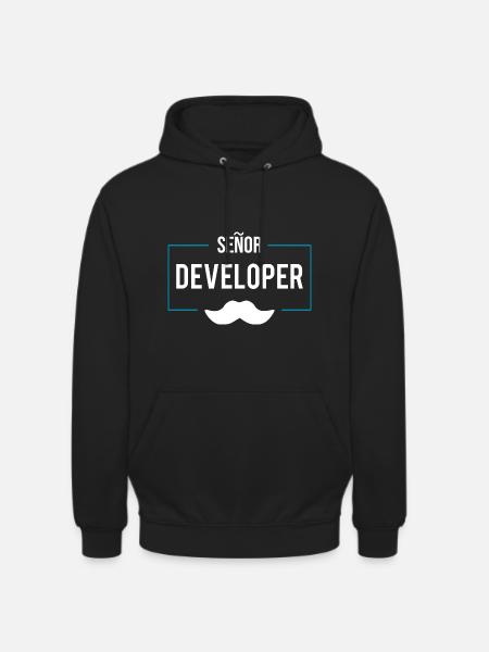 Senor Developer Programmierer shirt - Unisex Hoodie - Schwarz