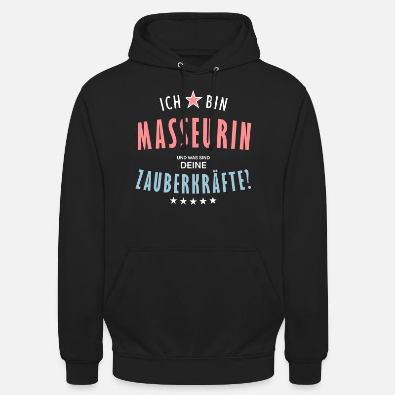 Masseurin Beruf - Geschenk - Unisex Hoodie - Schwarz