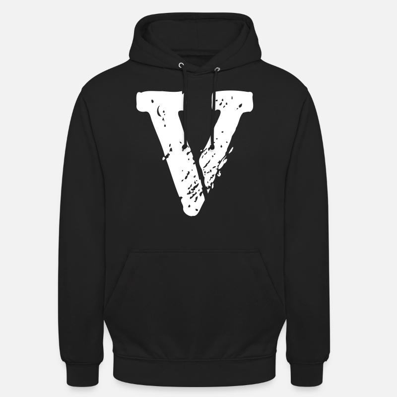 V for Vlone - Sweat-shirt à capuche unisexe - noir