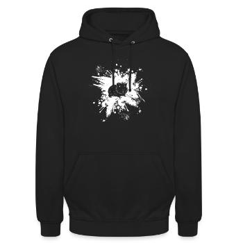 Meerschweinchen Haustiere Meerschwein - Unisex Hoodie - Schwarz - Vorne - Alina (178cm) & Michal (187cm)