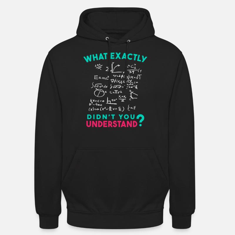 Physique Math Formule Blague - Sweat-shirt à capuche unisexe - noir