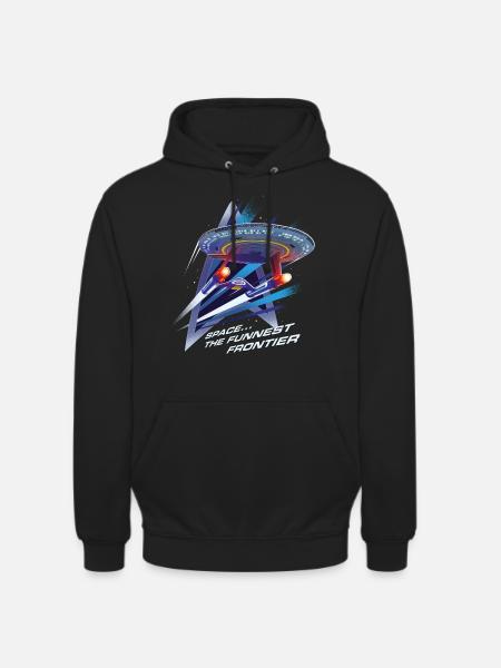 Star Trek Lower Decks Space… The Funniest Frontier - Unisex Hoodie - Schwarz