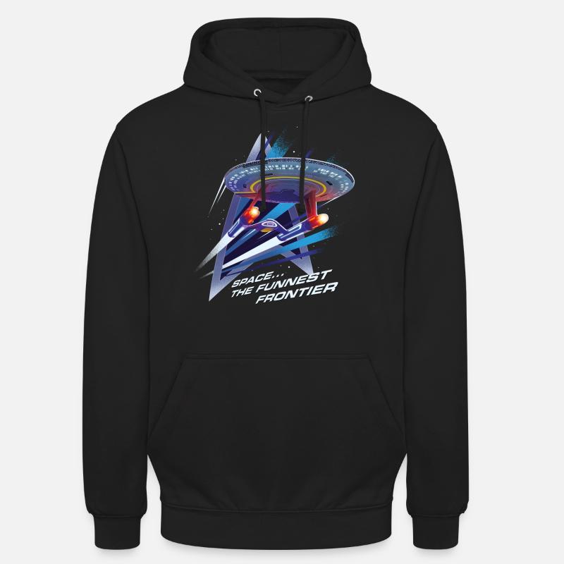 Star Trek Lower Decks Space… The Funniest Frontier - Sweat-shirt à capuche unisexe - noir