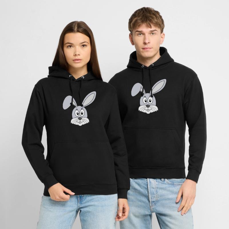 Rabbit Easter Rabbit Teeth Rabbits Easter Unisex Hoodie