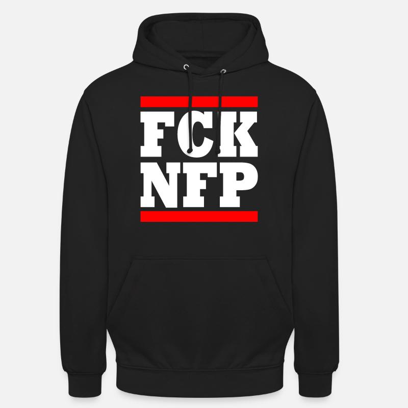 Fck nfp - Sweat-shirt à capuche unisexe - noir