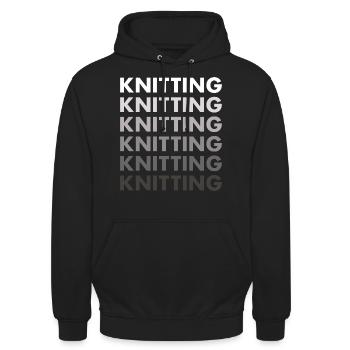 Tricoteuse Tricot - Sweat-shirt à capuche unisexe - noir - Devant - Alina (178cm) & Michal (187cm)