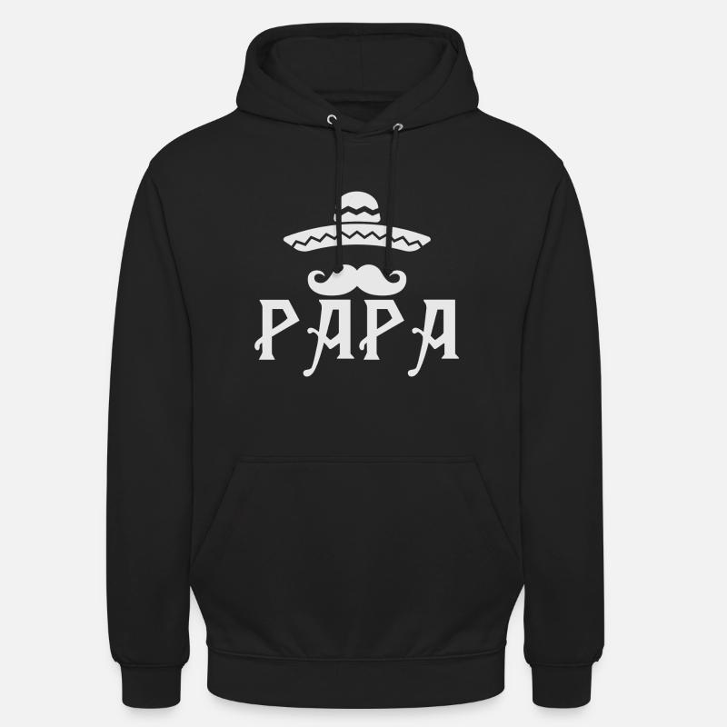 PAPI - Sweat-shirt à capuche unisexe - noir