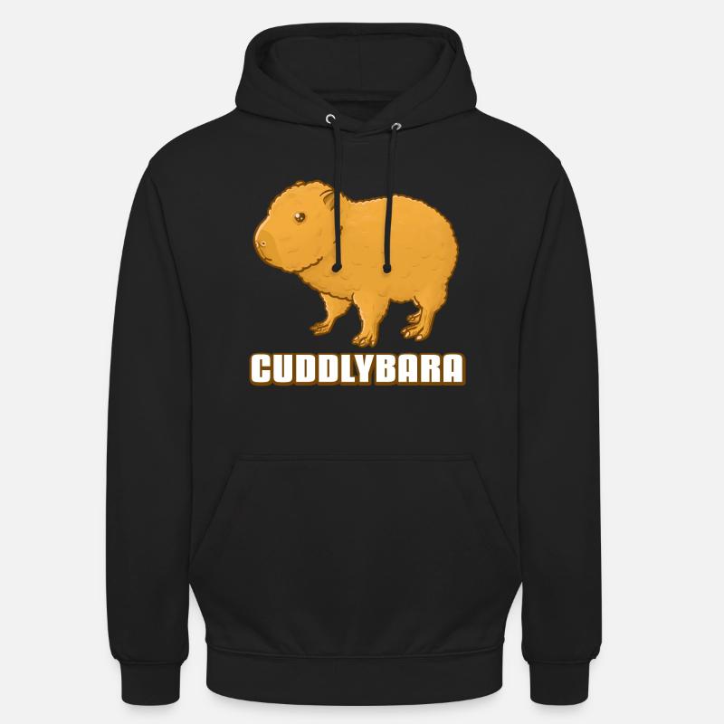 Cuddlybara Capybara - Sweat-shirt à capuche unisexe - noir