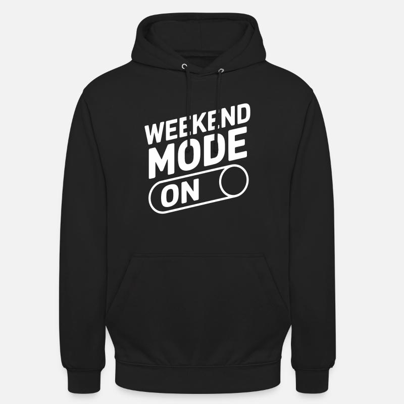 Mode week-end activé - Sweat-shirt à capuche unisexe - noir