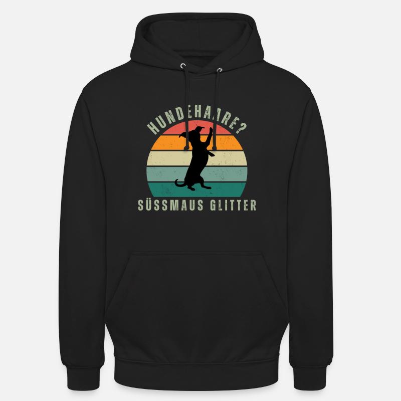 Süssmaus Glitter Retro Sunset - Unisex Hoodie - Schwarz