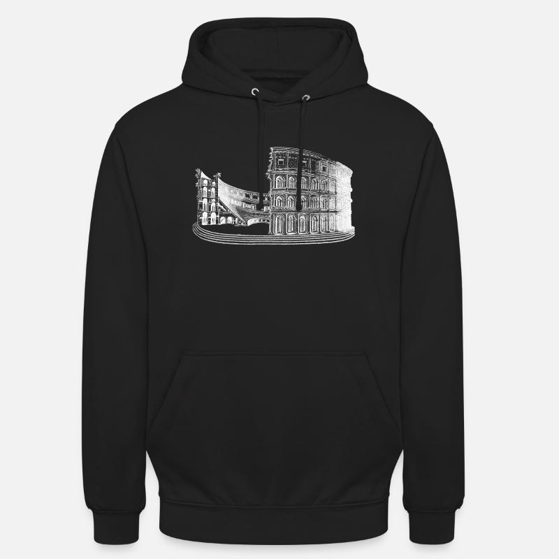 Souvenir du Colisée - Sweat-shirt à capuche unisexe - noir