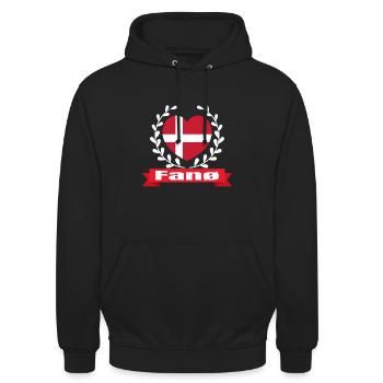 Fanö Insel Urlaub Dänemark Fanø - Unisex Hoodie - Schwarz - Vorne - Alina (178cm) & Michal (187cm)