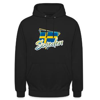 Schweden - Unisex Hoodie - Schwarz - Vorne - Alina (178cm) & Michal (187cm)