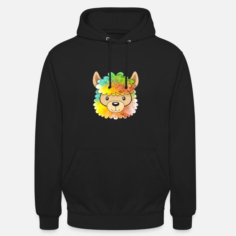 Alpaka - Sweat-shirt à capuche unisexe - noir