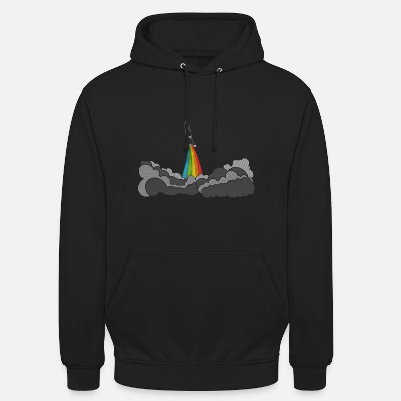 Rocket rakete (space shuttle) - Unisex Hoodie - Schwarz