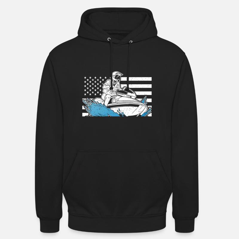 Jet Ski Jet Skiing - Sweat-shirt à capuche unisexe - noir