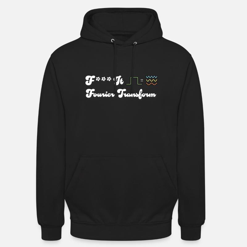 Fourier transform - Sweat-shirt à capuche unisexe - noir