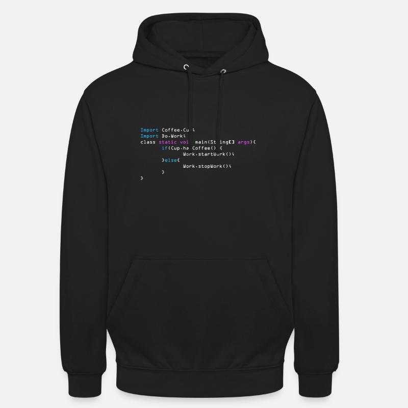 Programmeurs C++ - Sweat-shirt à capuche unisexe - noir