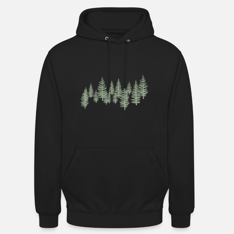 Tree Trees - Forest - Unisex Hoodie - black