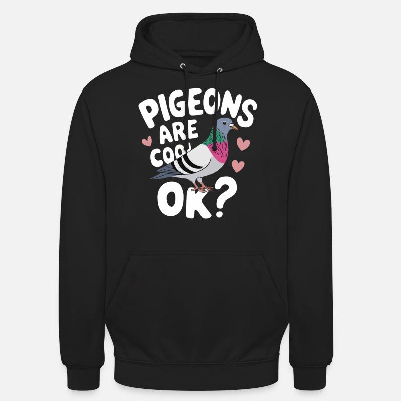 Taube Tauben Tier Vogel - Unisex Hoodie - Schwarz