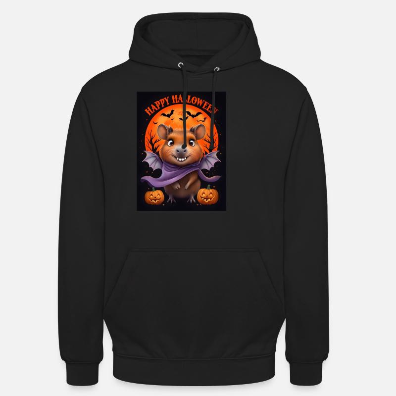 Halloween Capybara Ghost Gift Idea - Unisex Hoodie - black