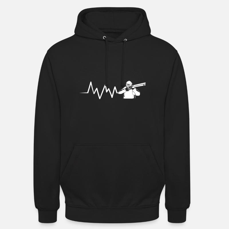 Chasse chasse - Sweat-shirt à capuche unisexe - noir