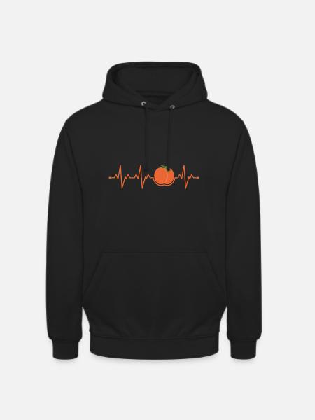 Pfirsich - Unisex Hoodie - Schwarz