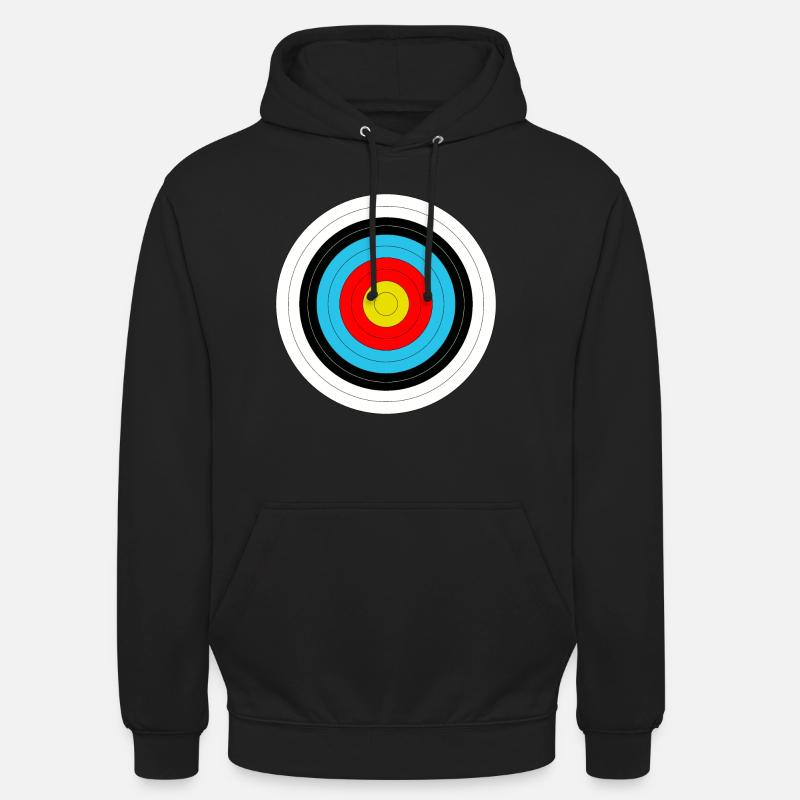 Cible en tir à l'arc - Sweat-shirt à capuche unisexe - noir