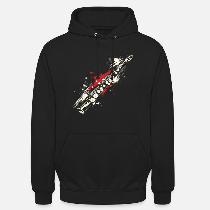 Flöte Graffiti - Unisex Hoodie - Schwarz