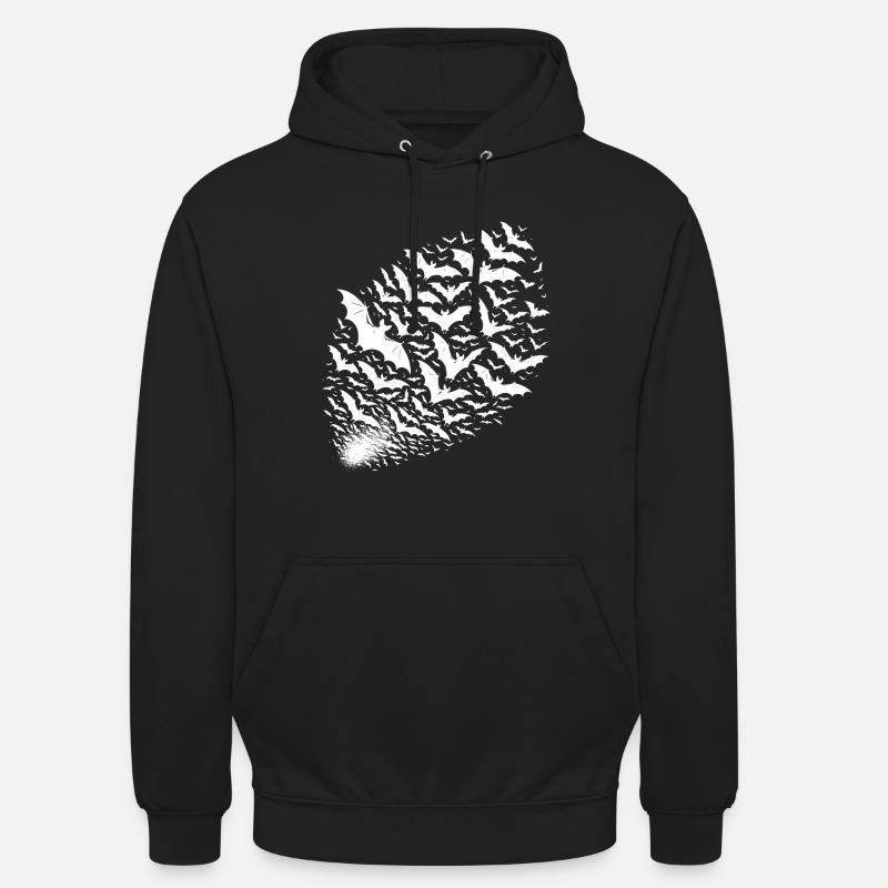 Essaim géant de chauves-souris - Sweat-shirt à capuche unisexe - noir