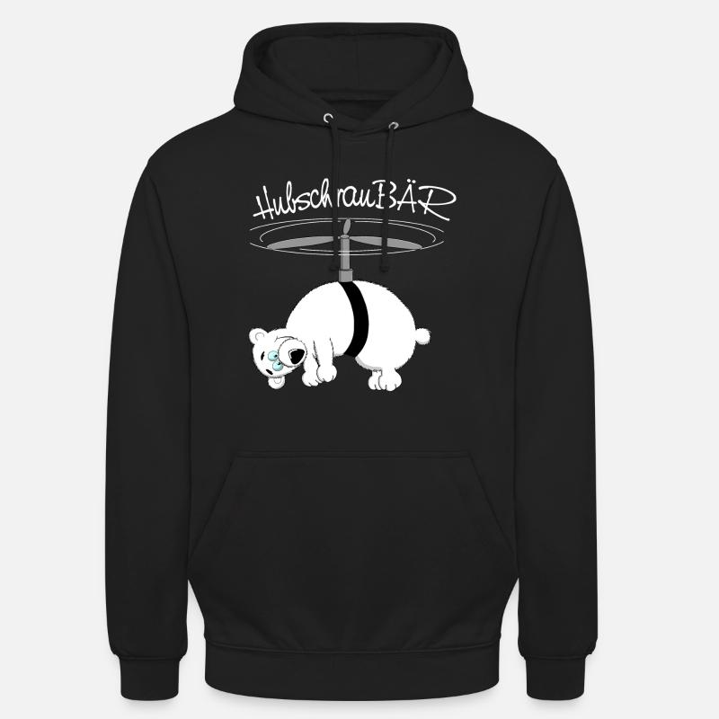 herziger, drolliger Bär - Unisex Hoodie - Schwarz