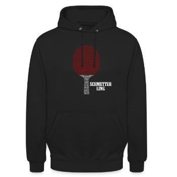 Tischtennis - Unisex Hoodie - Schwarz - Vorne - Alina (178cm) & Michal (187cm)