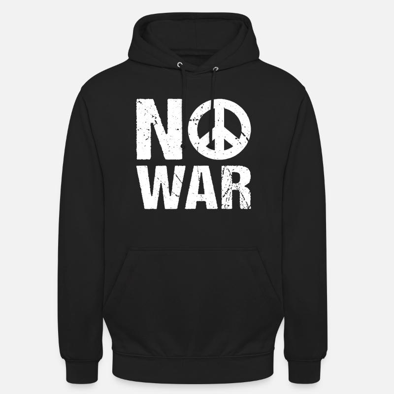 No War Frieden Peacezeichen - Unisex Hoodie - Schwarz