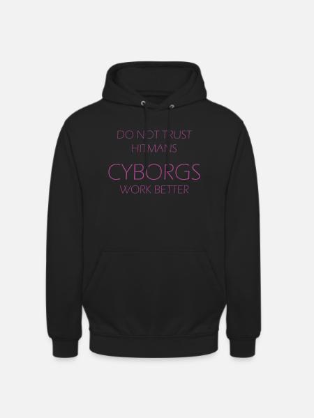 HitmanVERSUSCyborg - Unisex Hoodie - Schwarz