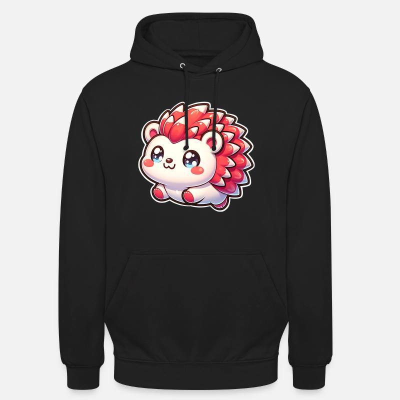 Hérisson - Sweat-shirt à capuche unisexe - noir