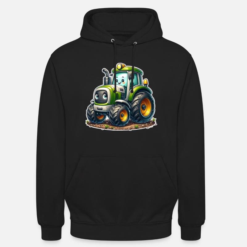 Traktor - Hættetrøje unisex - sort