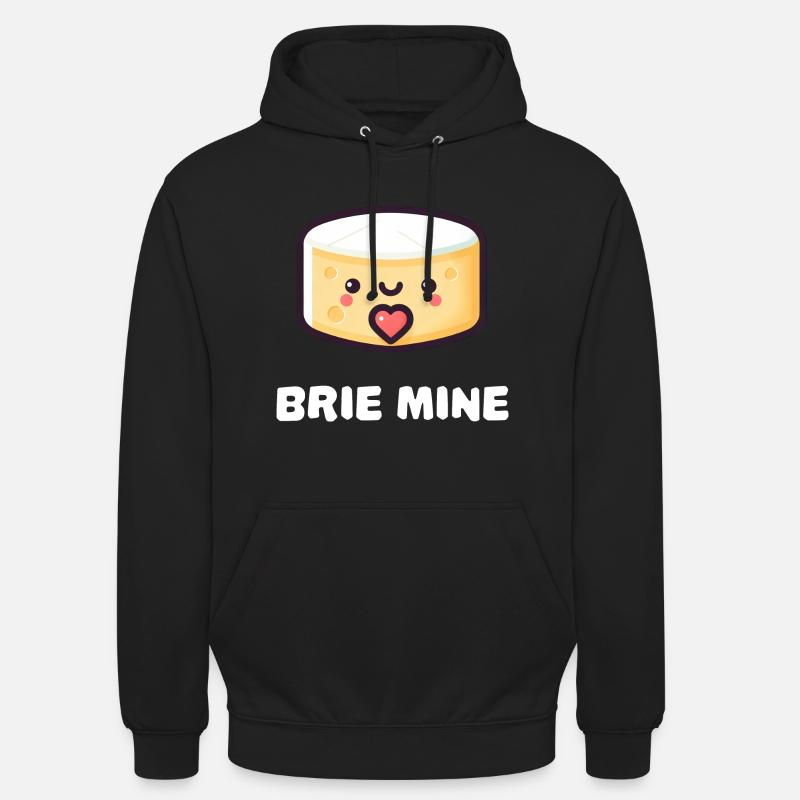 Brie Mine Fromage mignon - Sweat-shirt à capuche unisexe - noir