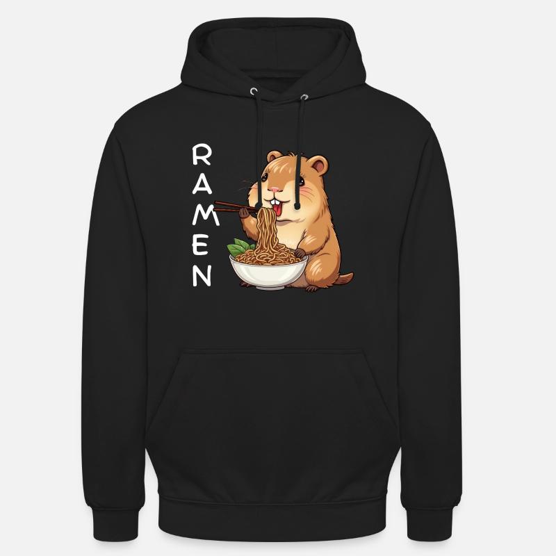Ramen Capybara - Sweat-shirt à capuche unisexe - noir