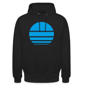 Pattern frame sun - Unisex Hoodie - black - Front - Alina (178cm) & Michal (187cm)