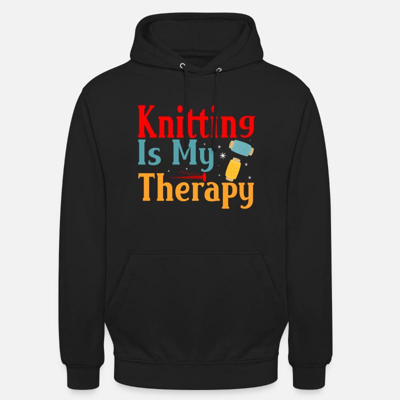 Tricot amusant - Sweat-shirt à capuche unisexe - noir