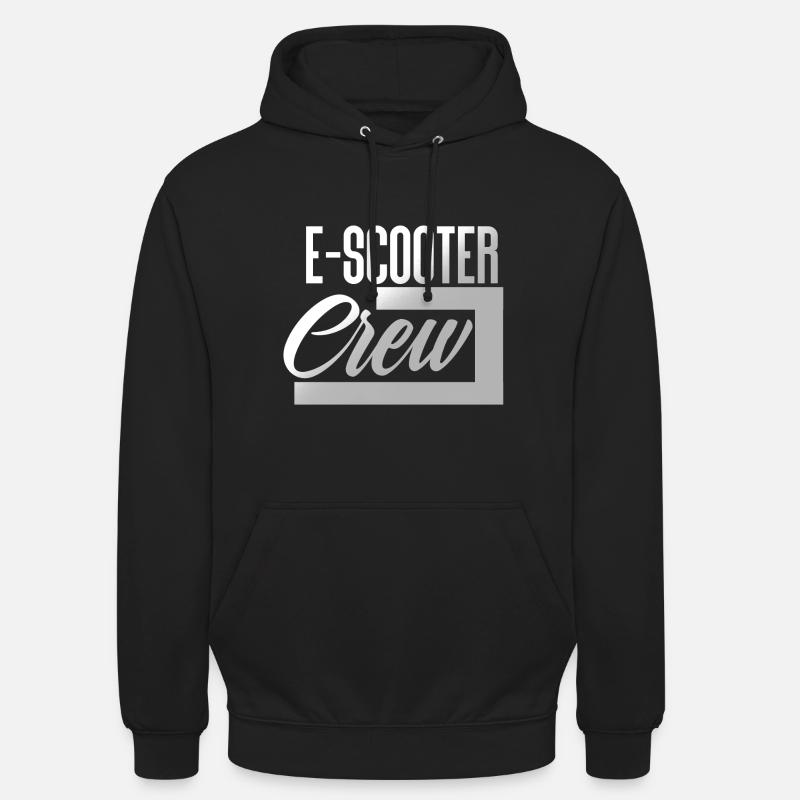 E Scooter Roller Elektroroller - Unisex Hoodie - Schwarz