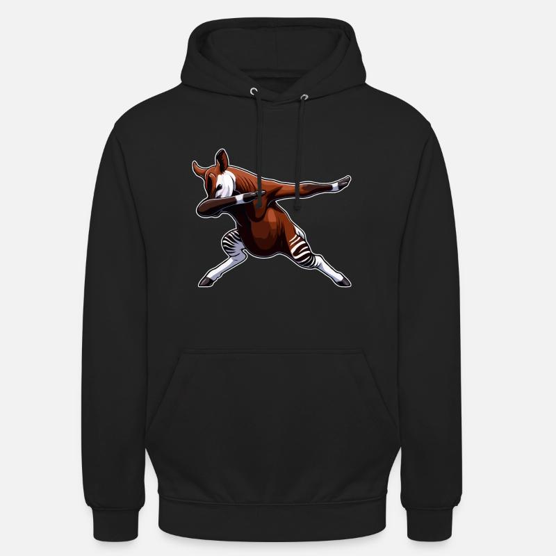 Okapi Animal Cute Okapi - Unisex Hoodie - black