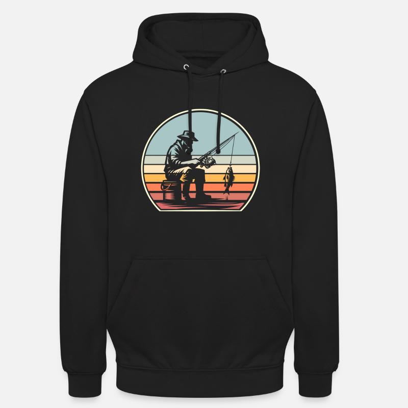 Pêche Pêcheurs Pêche - Sweat-shirt à capuche unisexe - noir