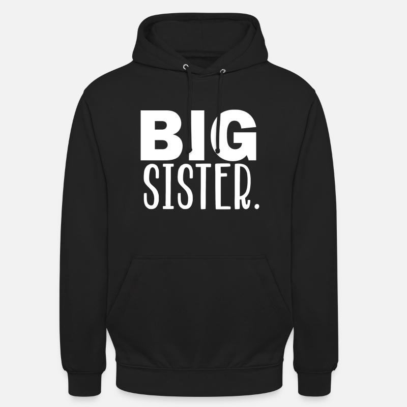 große Schwester - Unisex Hoodie - Schwarz