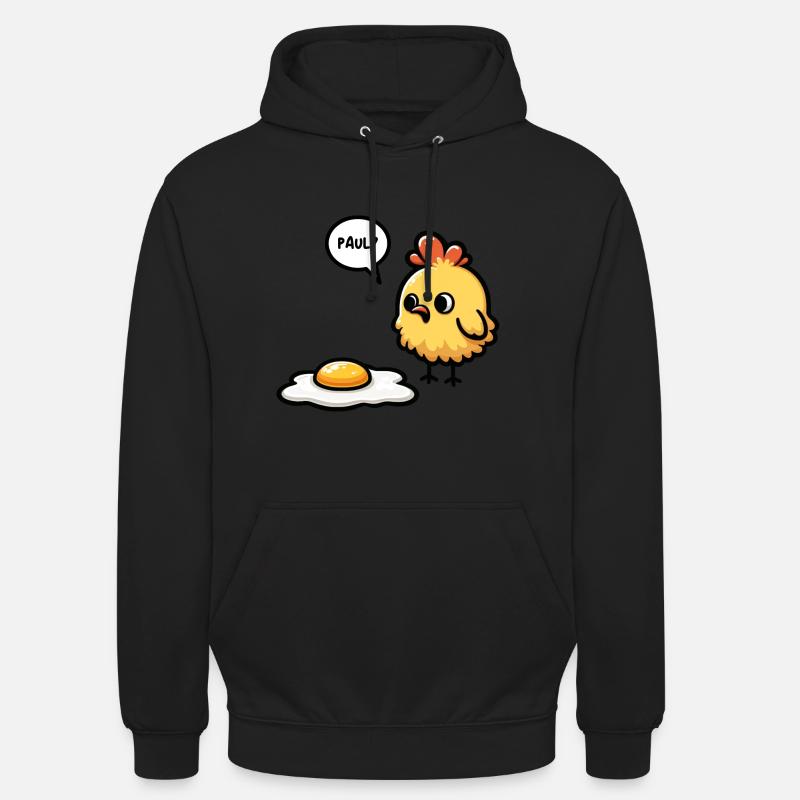 Eier Spiegelei Oster Meme - Unisex Hoodie - Schwarz